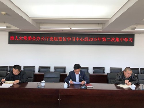 办公厅党组中心组理论学习 (2)