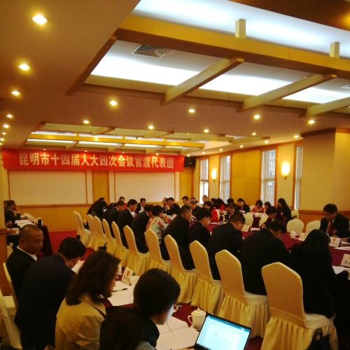 昆明市第十四届人民代表大会第四次会议官渡代表团会议